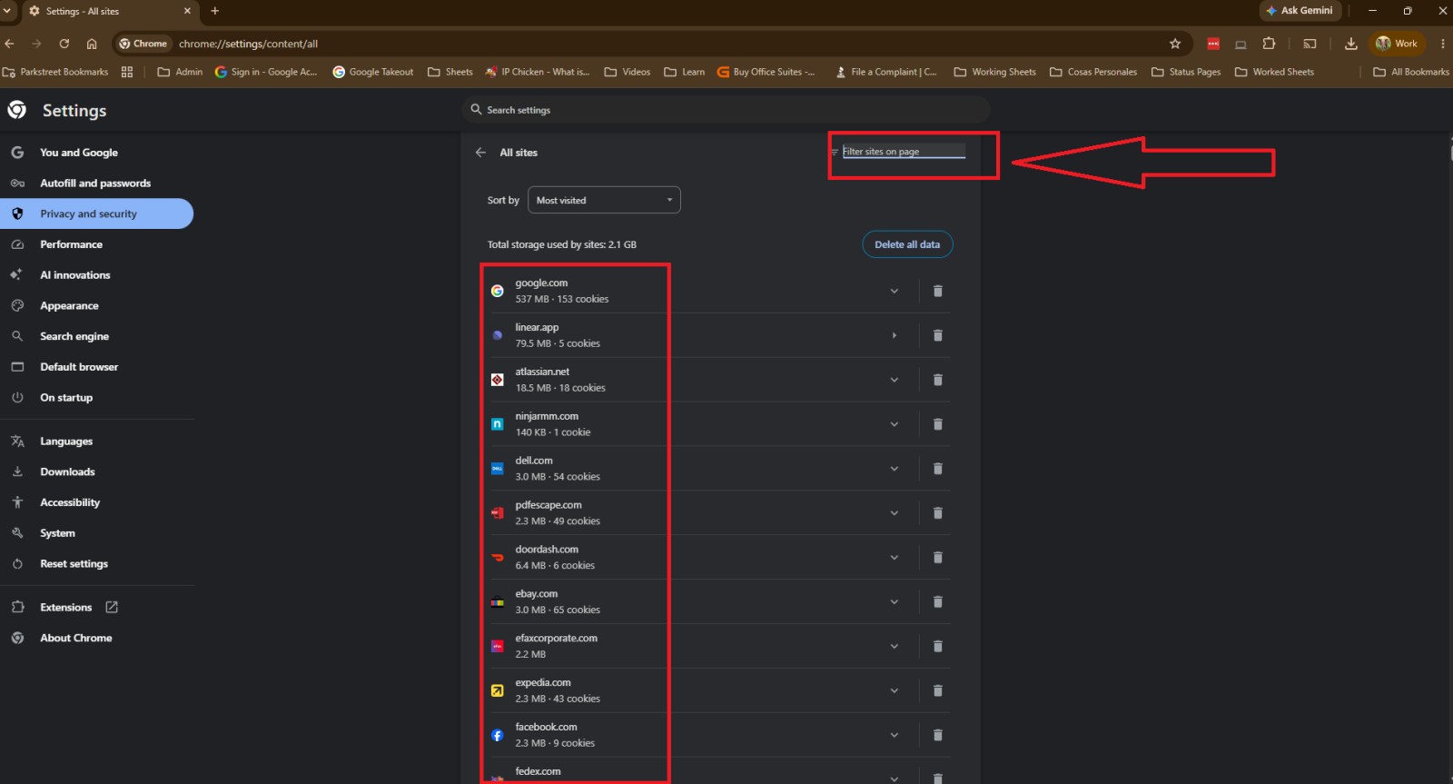 Step 5 — Search for the website
